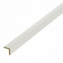 Lot de 12 baguettes angles pin prépeint blanc 2700 x 27 x 27 mm FSC MIX 70%