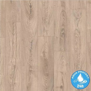 sol stratifié effet parquet  - ép 8mm - Mushroom Carpenter Oak - boite de  9 lames soit 2,22 m2 - EH RIVER8+ K478