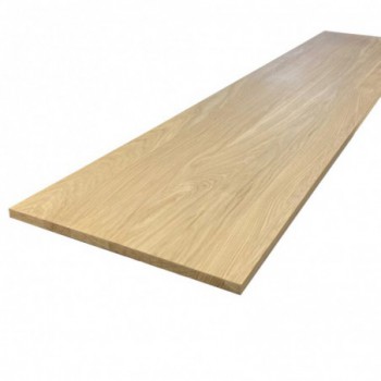 Tablette chêne massif pleines lames 2500 x 400 x 20 mm
