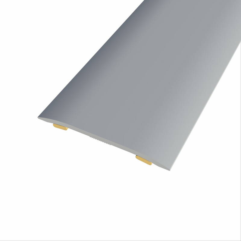 barre de seuil adhésive même niveau aluminium coloris (03) argent Long 90  cm larg 3,7cm Ht 2,3mm