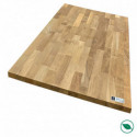 Plan de travail teck massif lamellé collé abouté
