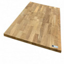 Plan de travail teck massif lamellé collé abouté 2500 x 650 x 26 mm - FSC 100%