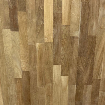 Plateau teck massif lamellé collé abouté 1200 x 800 x 25 mm - FSC 100%