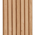 Lot de 2 demi Panneaux mural décoratif lamelles MDF chêne clair 1250 x 287 x 20 mm-0,72 M2 PEFC 70%