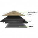 sol stratifié effet parquet  - ép 8mm - Mushroom Carpenter Oak - boite de  9 lames soit 2,22 m2 - EH RIVER8+ K478
