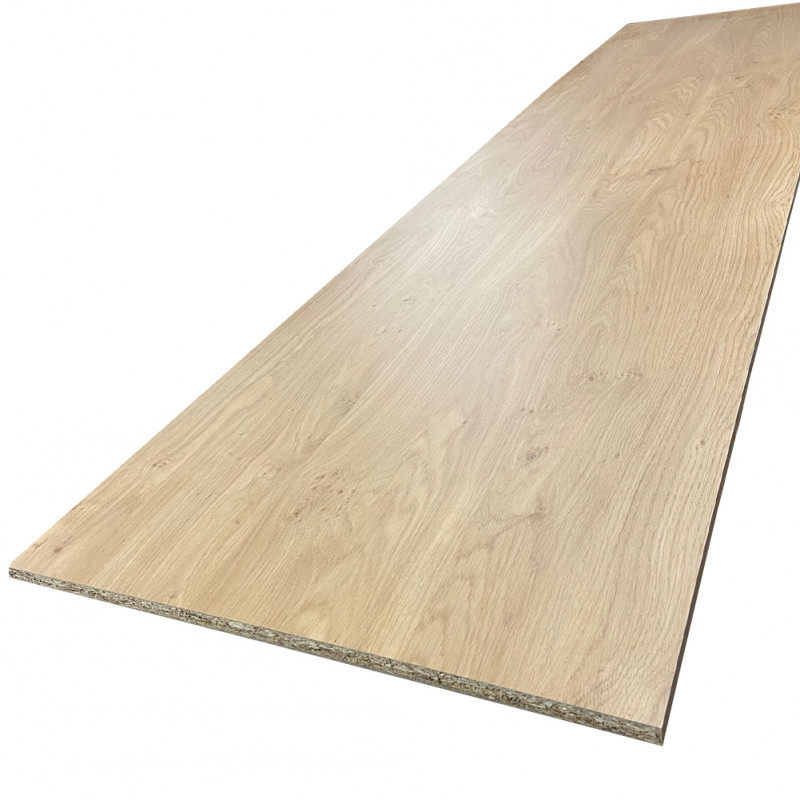 Tablette mélaminé chêne français 1200 x 400 x 18 mm - PEFC 75%