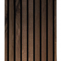 Lot de 2 demi Panneaux mural décoratif lamelles MDF Castle OAK 1250 x 287 x 20 mm-0,72 M2 PEFC 70%