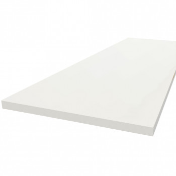 Plan de travail ilot central stratifié HPL blanc 1600 x 900 x 38 mm FSC