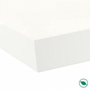 Plan de travail ilot central stratifié HPL blanc 1600 x 900 x 38 mm FSC