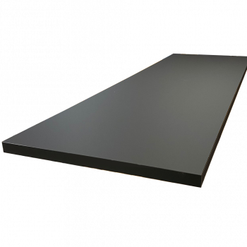 Ilot central stratifié HPL noir mat 1600 x 900 x 38 mm FSC - Gamme Signature