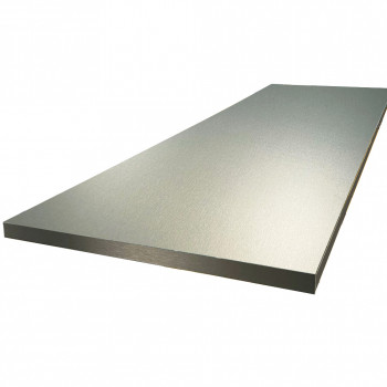 Plan de travail ilot central stratifié HPL aluminium 1600 x 900 x 38 mm FSC