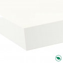 Plan de travail stratifié HPL blanc 2000 x 650 x 38 mm FSC - Gamme Signature