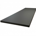 Plan de travail stratifié HPL noir mat 2000 x 650 x 38 mm FSC - Gamme Signature