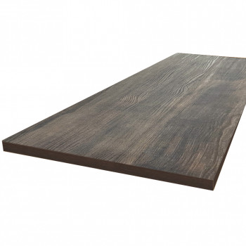 Plan de travail stratifié HPL chêne brun 3000 x 650 x 38 mm FSC - Gamme Signature