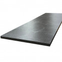 Plan de travail stratifié HPL Ardoise 2000 x 650 x 38 mm FSC - Gamme Signature