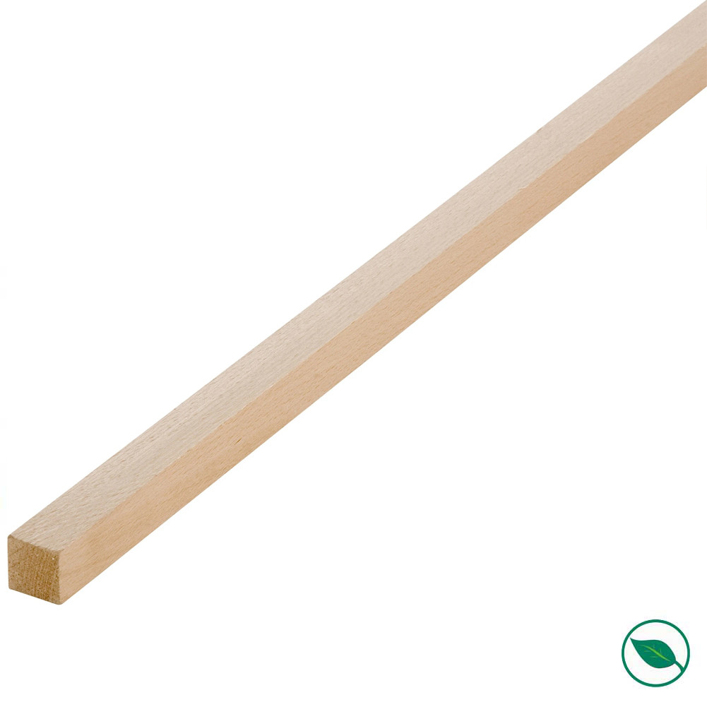 Lot de 20 tasseaux hêtre rabotés 2400 x 9 x 28 mm - PEFC 70%