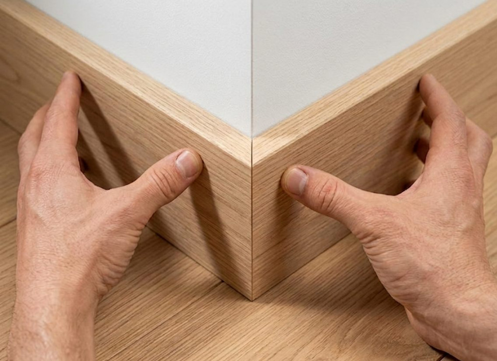 Comment couper les plinthes en angle sans laisser de jour visible ?